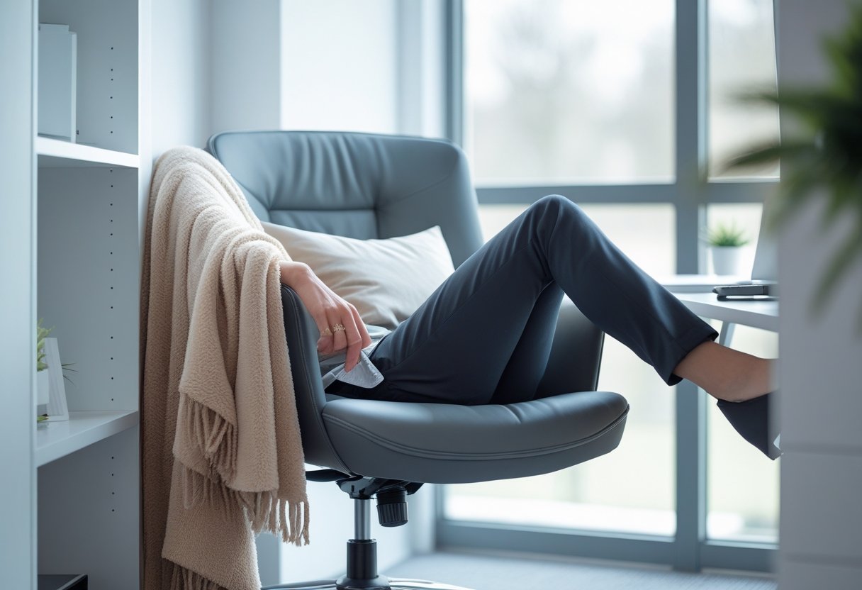 Sådan skaber du den perfekte hyggekrog med tæpper og en pude til kontorstol